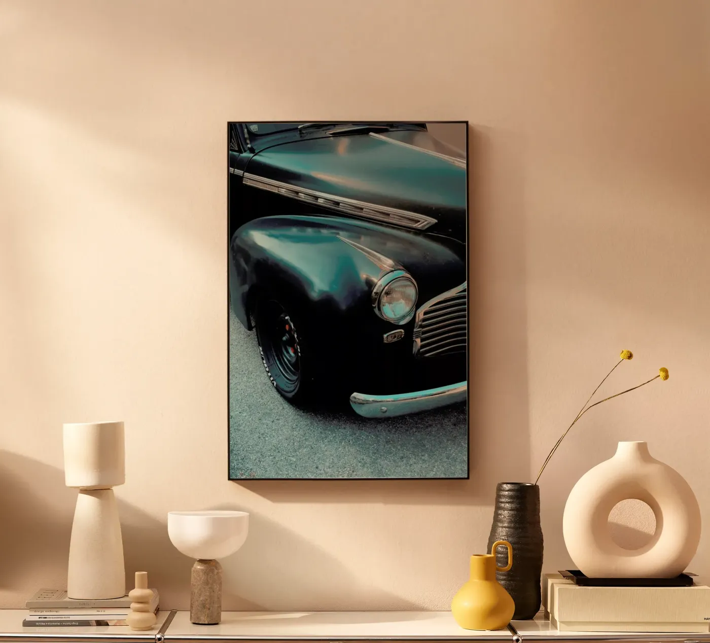 Black Oldtimer Acryl-Glas von Sebastian Hilgetag