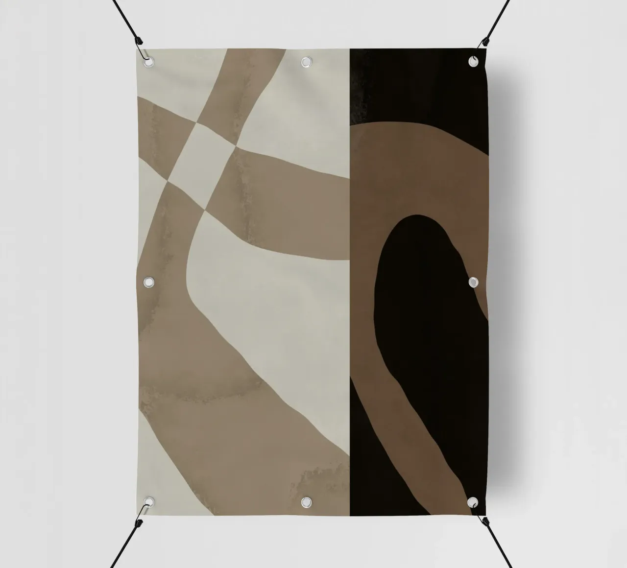 Ispo minimal neutral abstract 06 telo in pvc da Little Dean