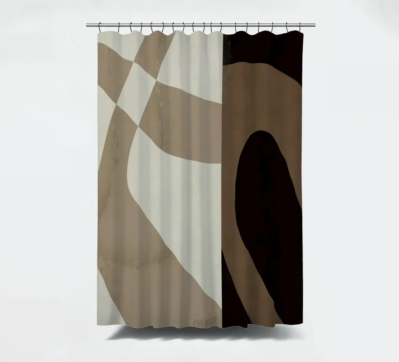 Ispo minimal neutral abstract 06 tenda da doccia da Little Dean