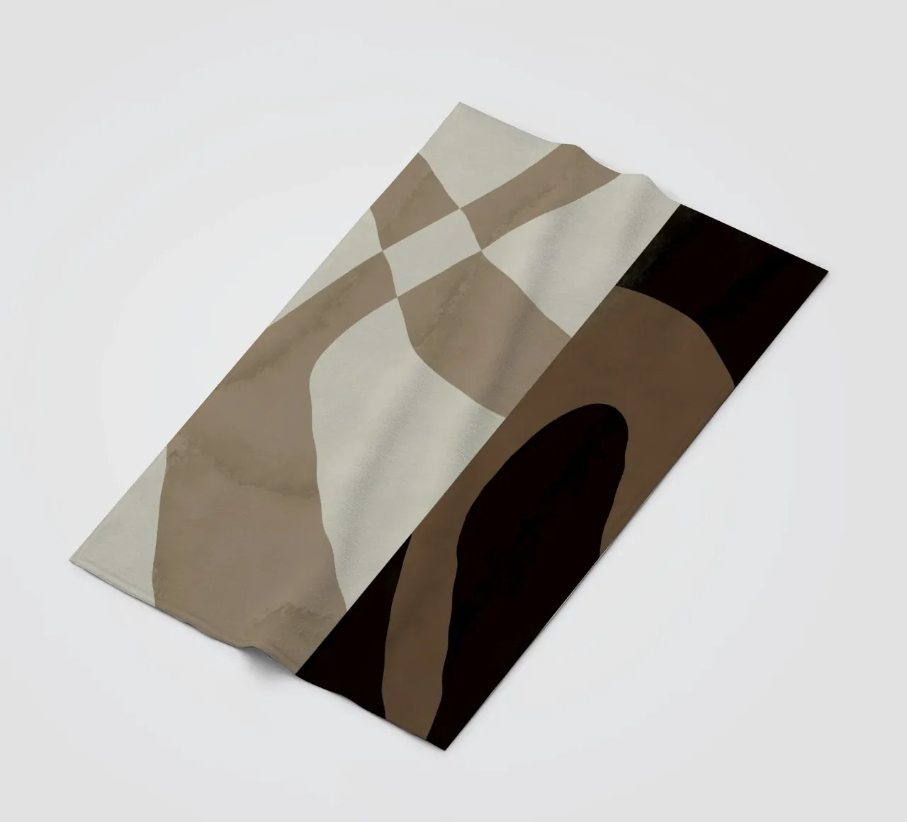 Ispo minimal neutral abstract 06 coperta in pile da Little Dean