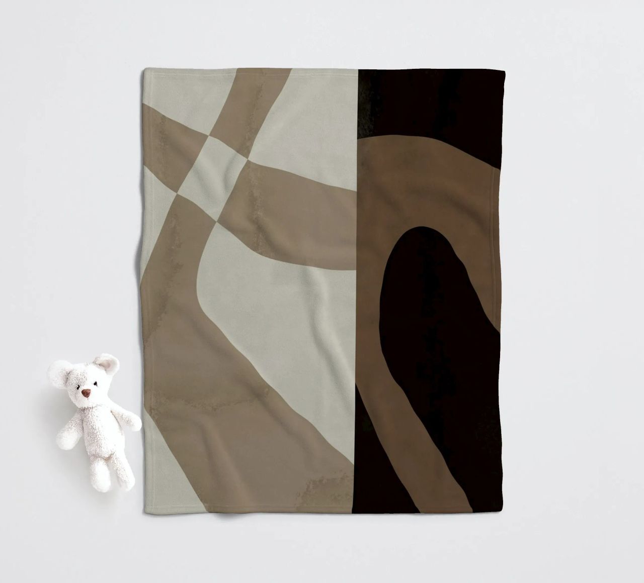 Ispo minimal neutral abstract 06 coperta in pile da Little Dean
