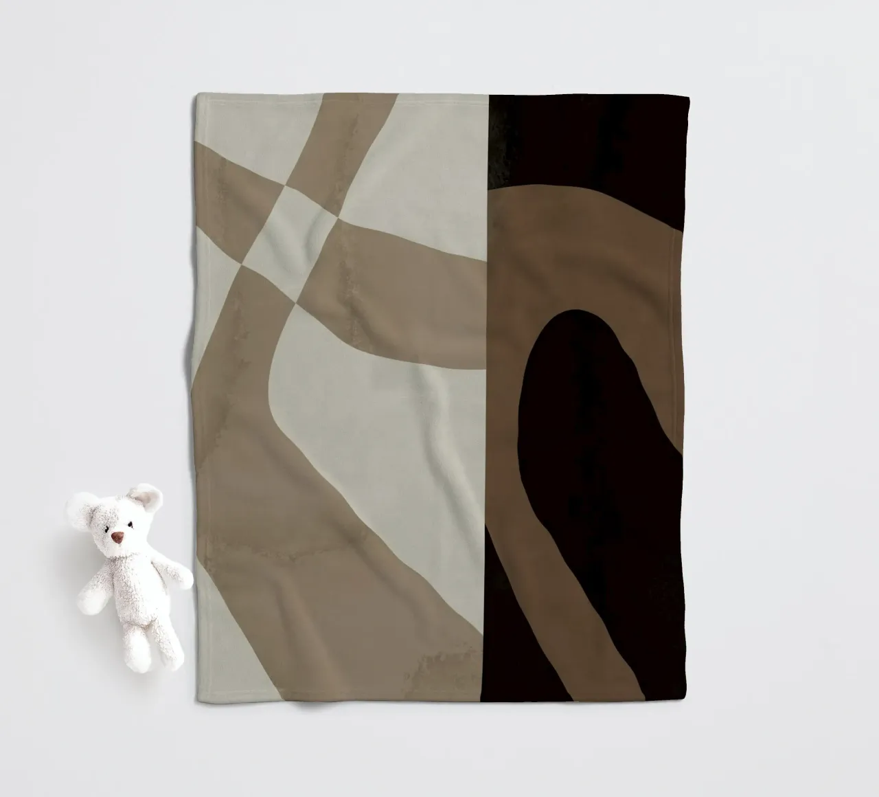 Ispo minimal neutral abstract 06 coperta in pile da Little Dean