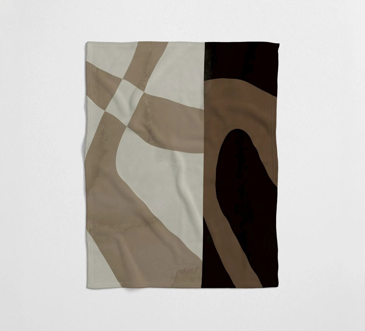 Ispo minimal neutral abstract 06 coperta in pile da Little Dean