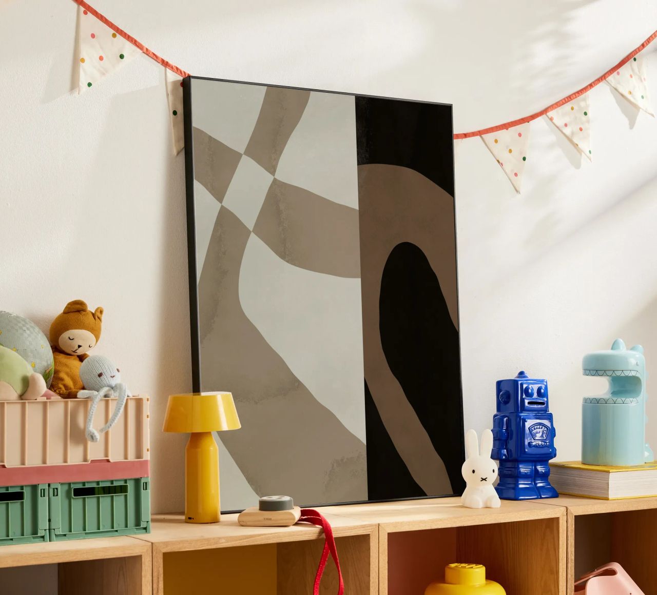 Ispo minimal neutral abstract 06 alluminio dibond da Little Dean
