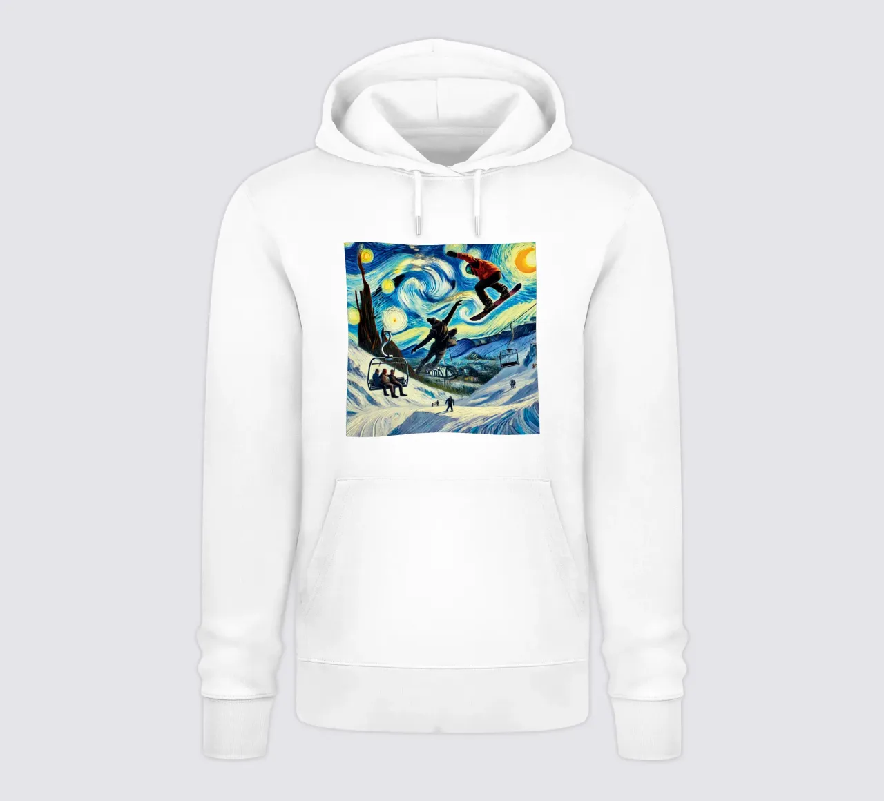 Snowboard Fantasy felpa con cappuccio da Vintage Van Gogh