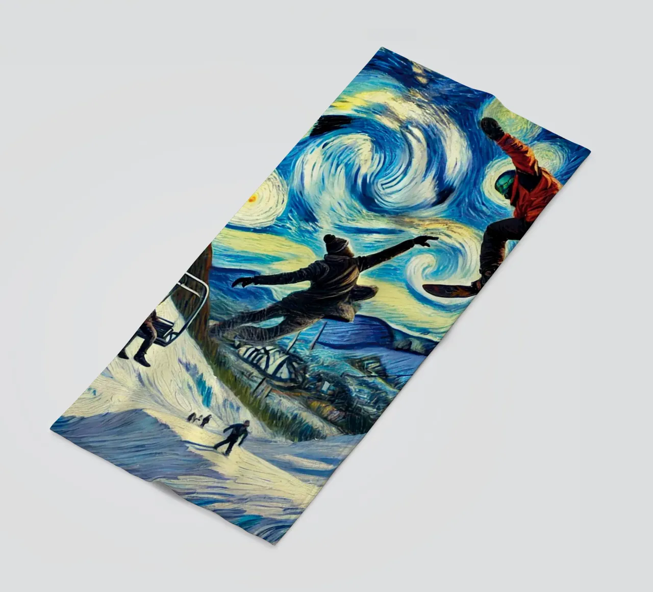 Snowboard Fantasy telo mare da Vintage Van Gogh
