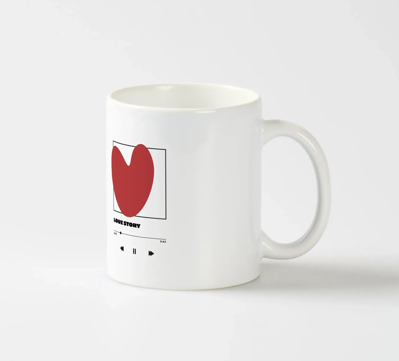 love story ceramic mug by be.