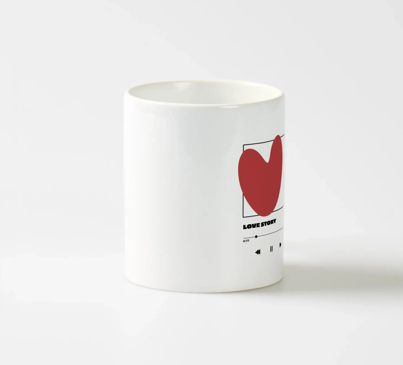 love story ceramic mug by be.