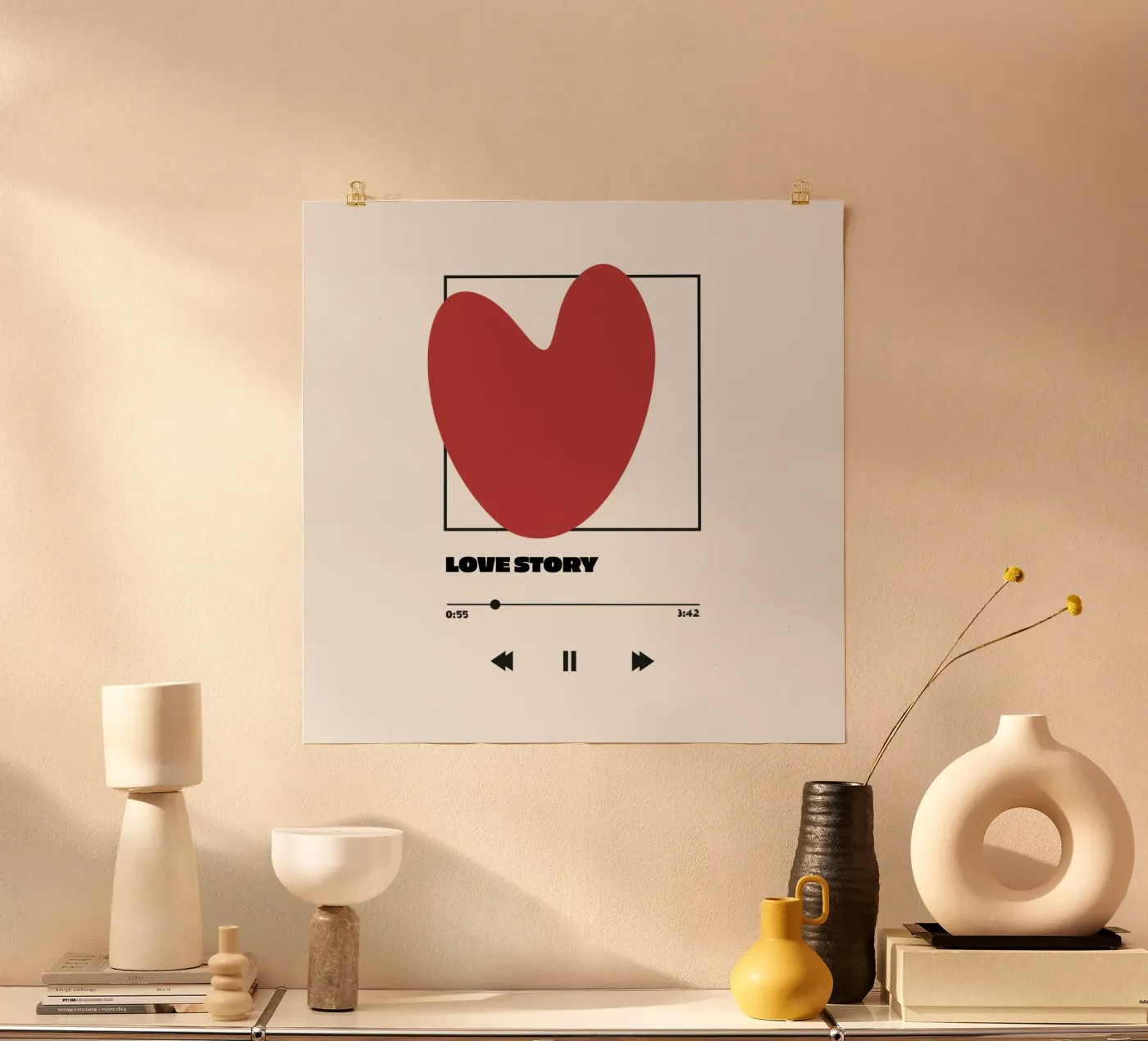 love story poster by be.