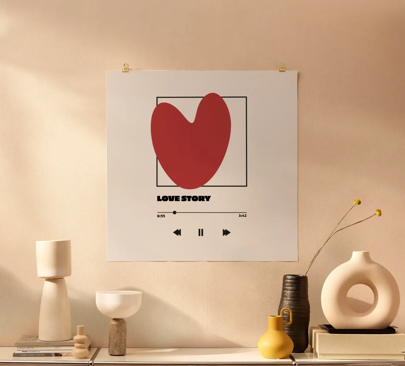love story poster by be.