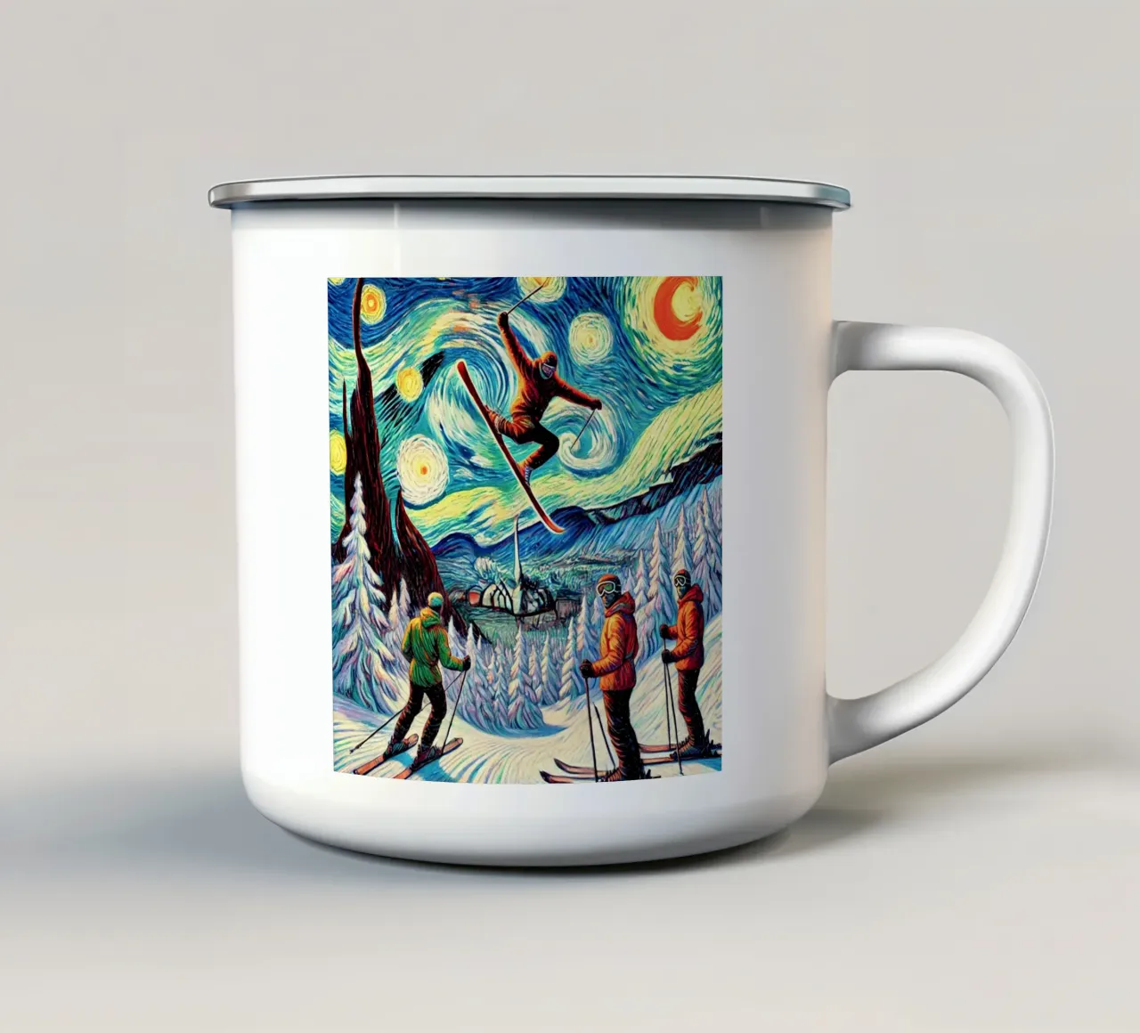 Telemark Deluxe tazza in smalto da Vintage Van Gogh