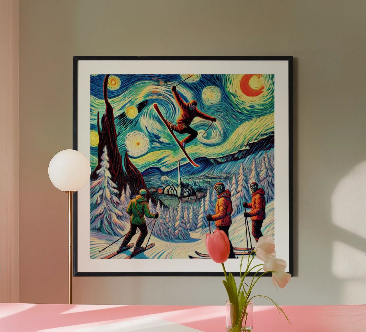 Telemark Deluxe Poster von Vintage Van Gogh
