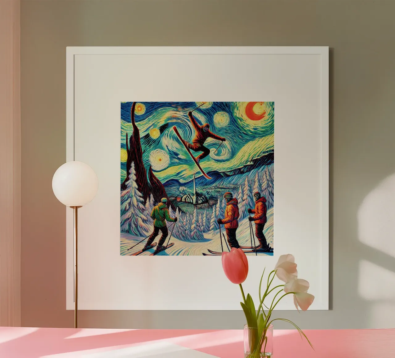 Telemark Deluxe poster con telaio in plastica da Vintage Van Gogh