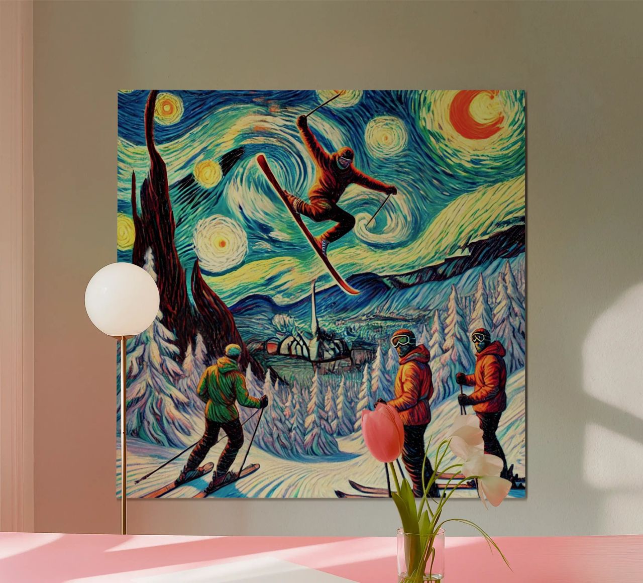 Telemark Deluxe Poster von Vintage Van Gogh