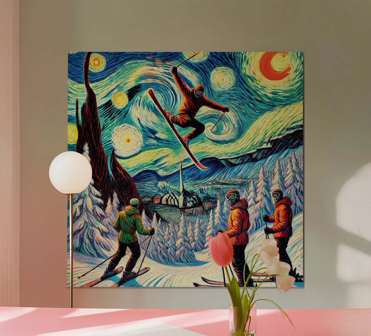 Telemark Deluxe poster con telaio in plastica da Vintage Van Gogh