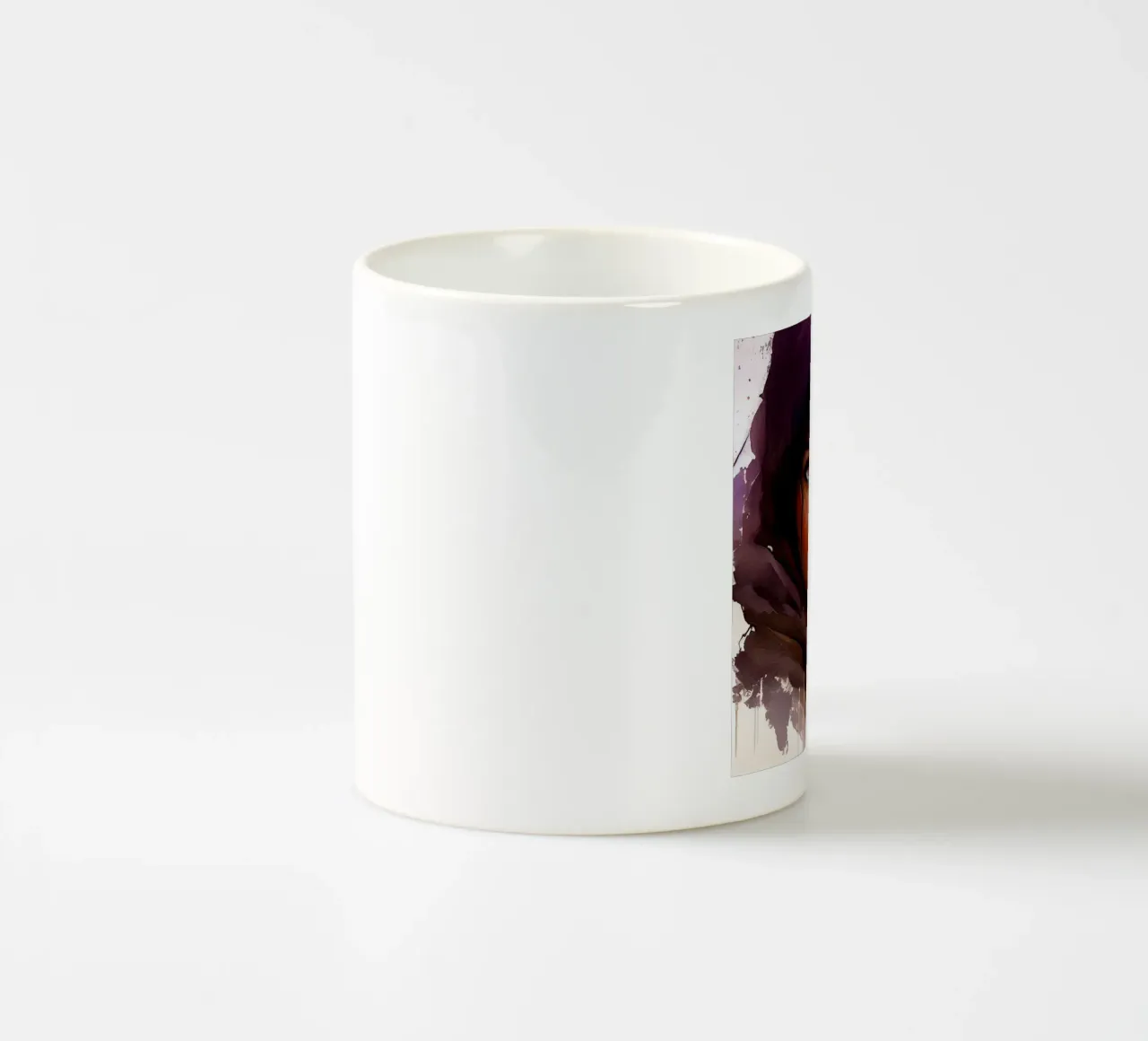Acquerello Donna Tuareg tazza in ceramica da Chromatic Fusion Studio