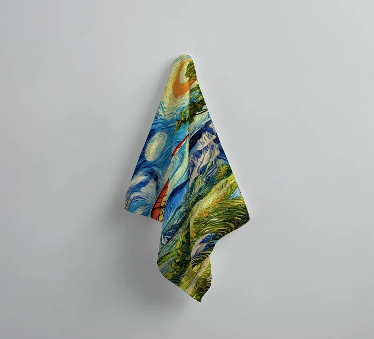Valley Paraglide Fever asciugamano da bagno da Vintage Van Gogh