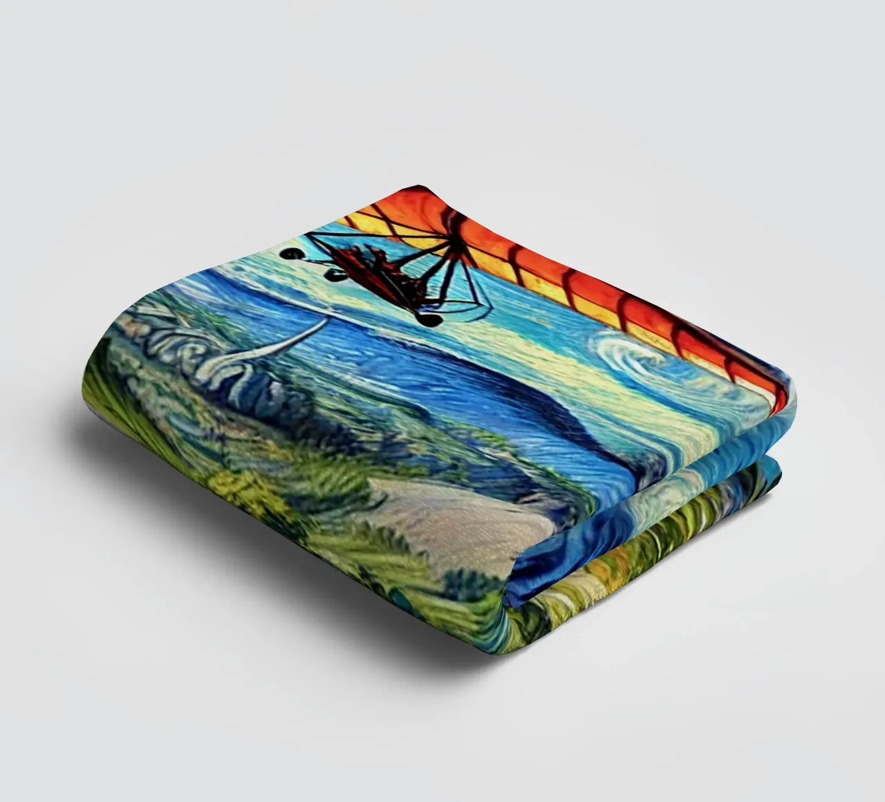 Valley Paraglide Fever asciugamano da bagno da Vintage Van Gogh