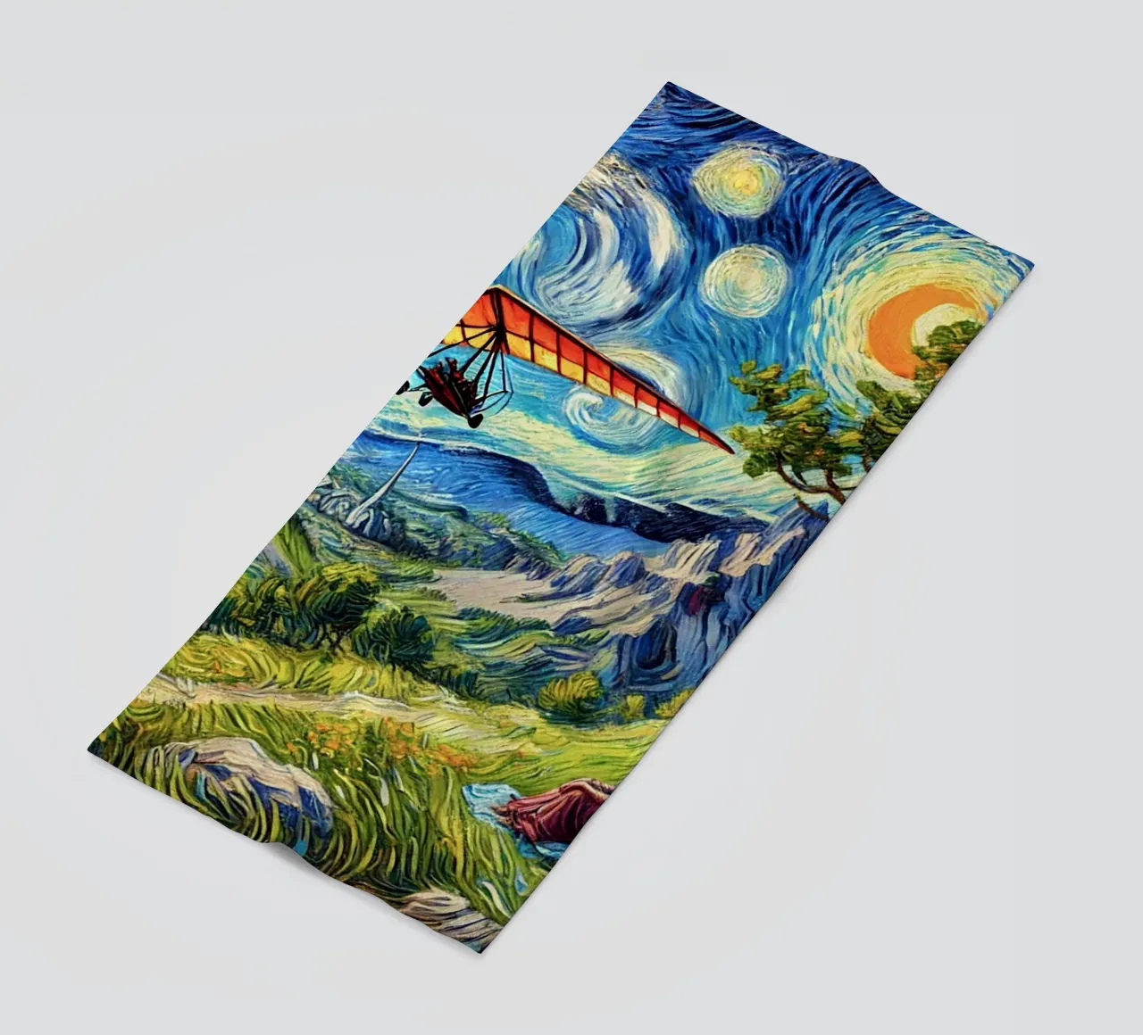Valley Paraglide Fever telo mare da Vintage Van Gogh