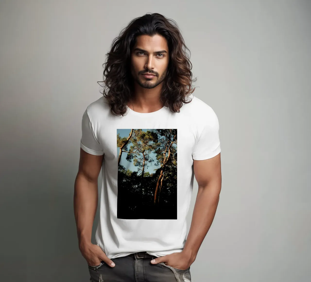 Trees At Sundown t-shirt da Sebastian Hilgetag