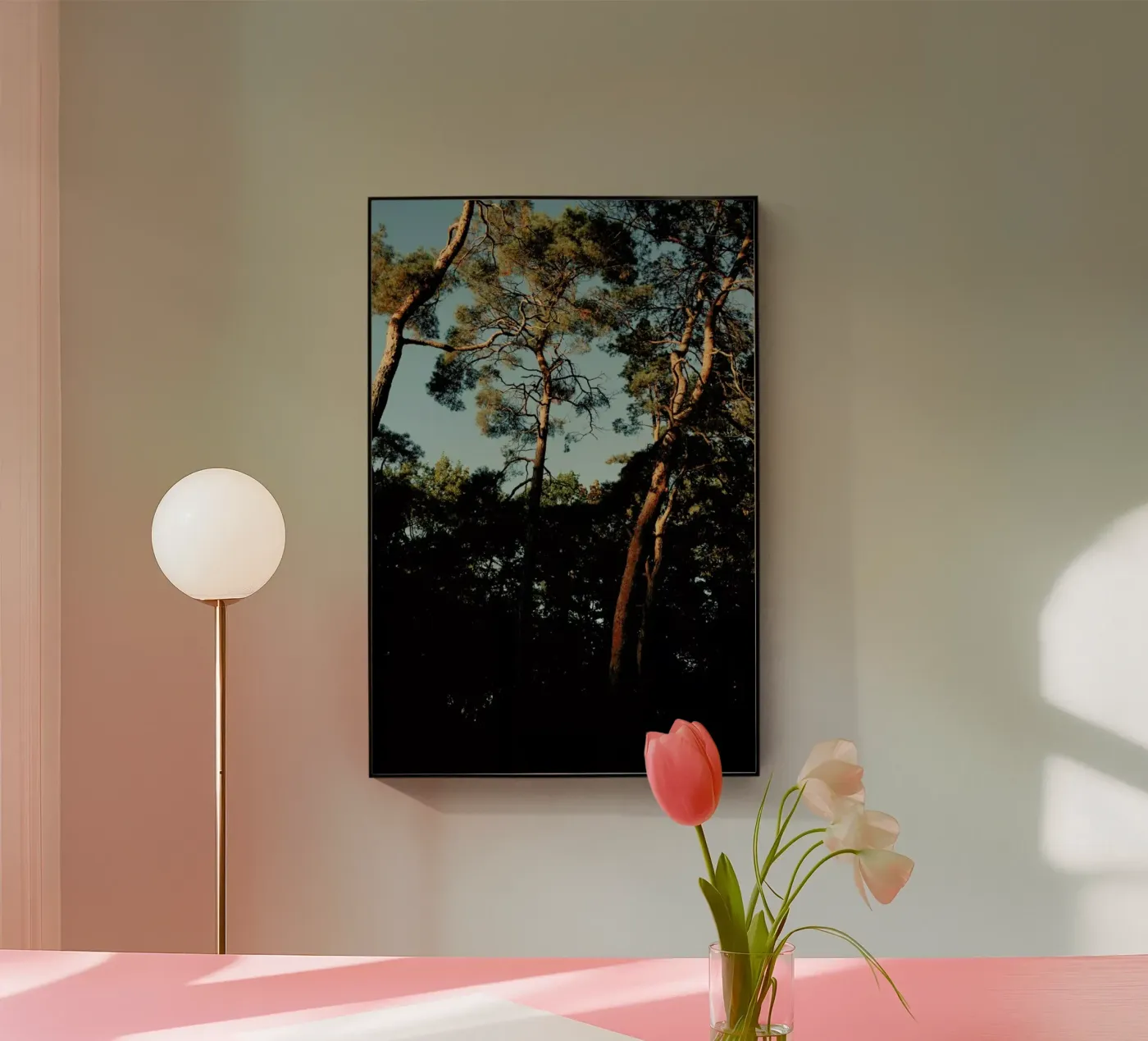 Trees At Sundown plexiglas de Sebastian Hilgetag