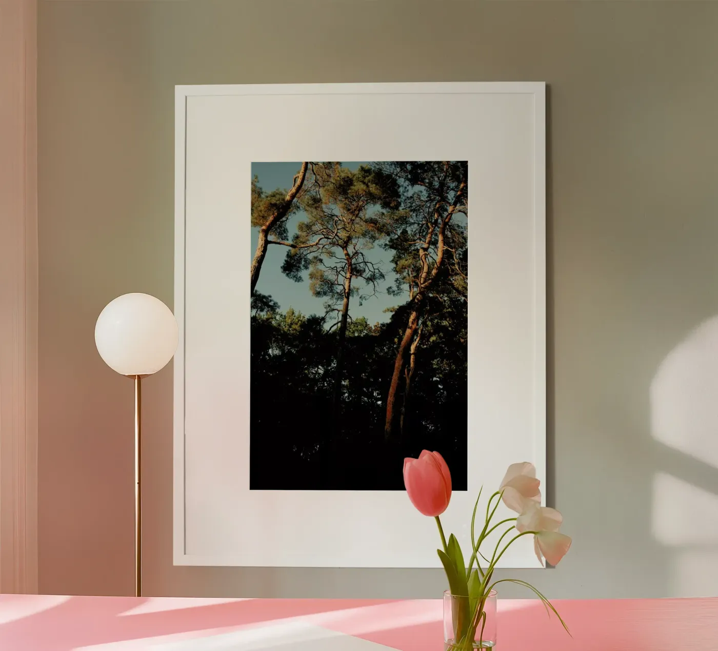 Trees At Sundown poster by Sebastian Hilgetag