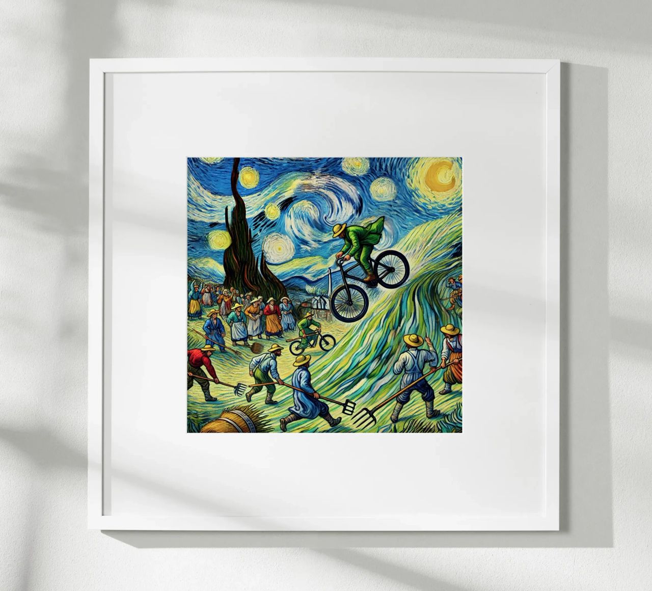 Van Gogh Mountainbike Galore poster by Vintage Van Gogh