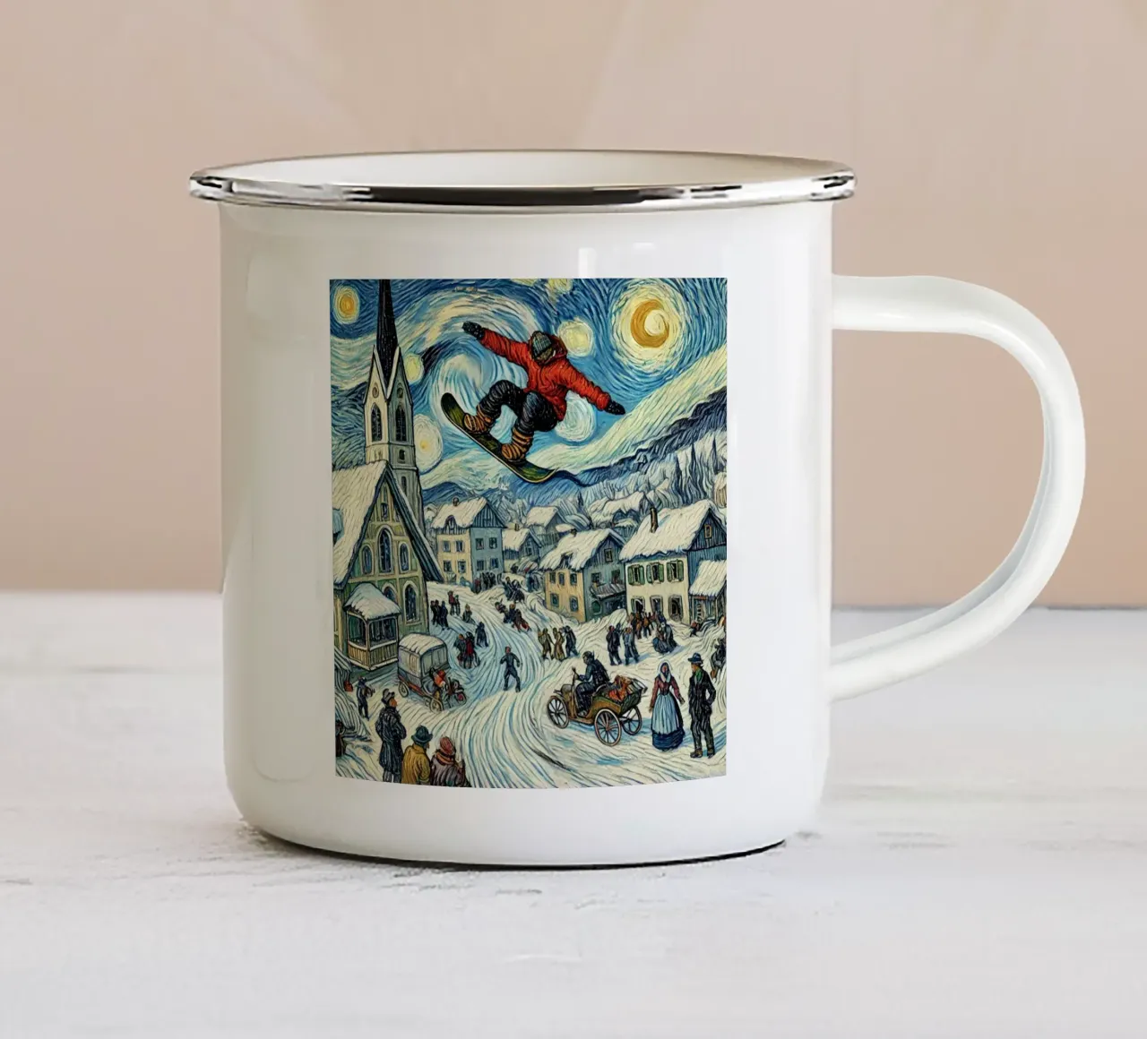 Vintage Timewarp tazza in smalto da Vintage Van Gogh