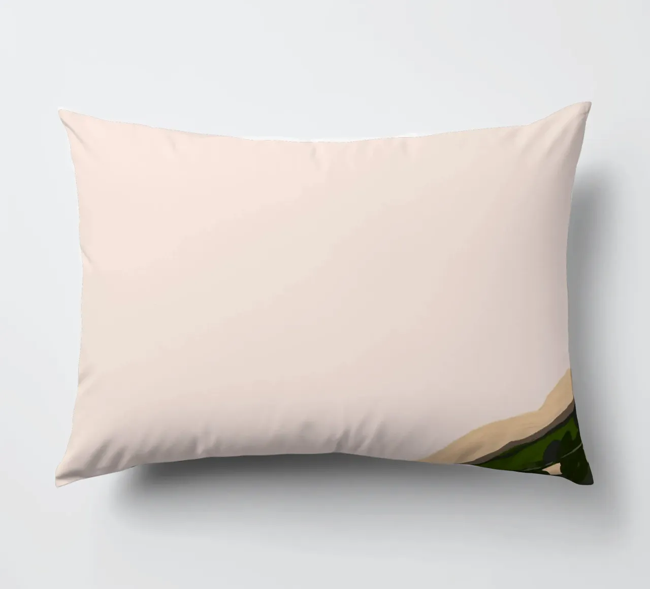 Landscape textured meadow painting Whispers Beneath the Mead decorative cushion by mysteriouscoco