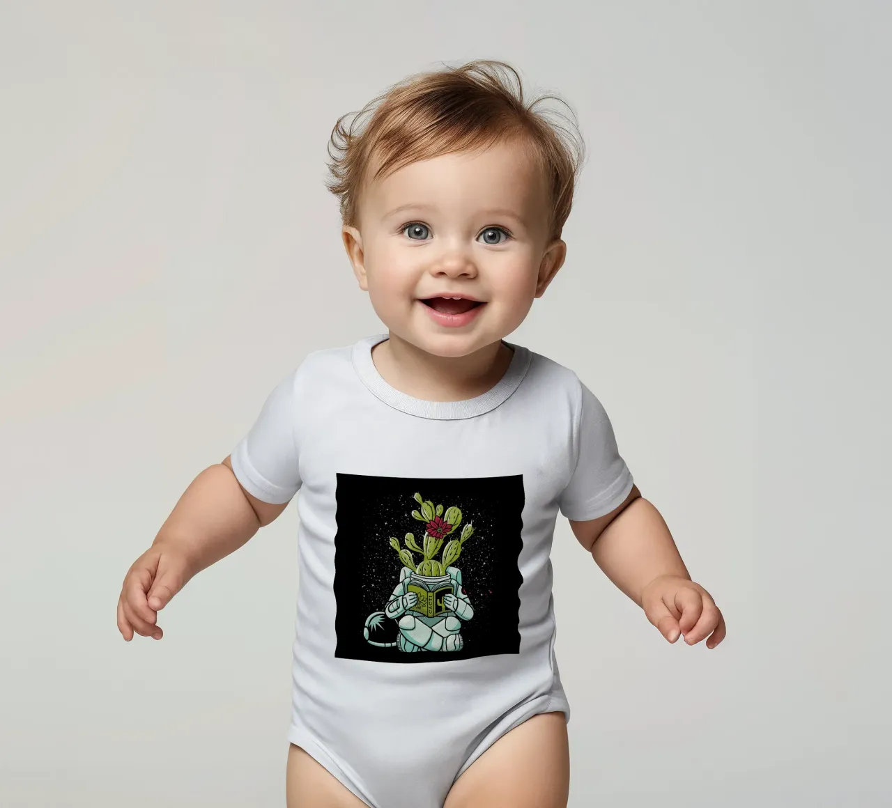 Astronaut Cactus Succulent body neonato maniche corte da Tobe Fonseca