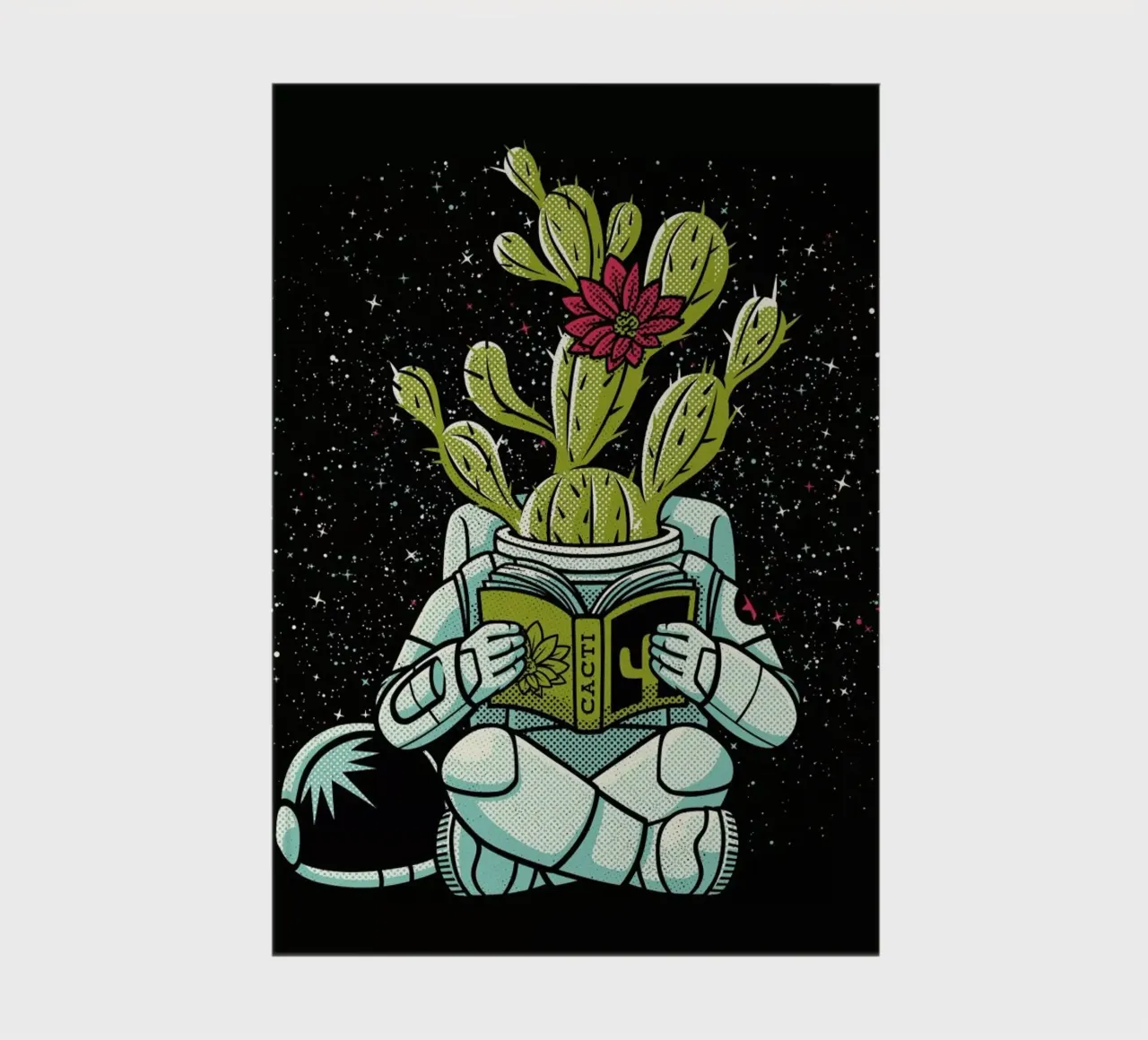 Astronaut Cactus Succulent notebook by Tobe Fonseca