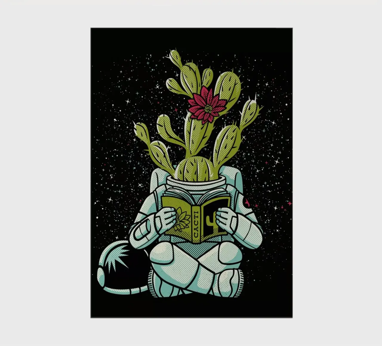Astronaut Cactus Succulent notebook by Tobe Fonseca