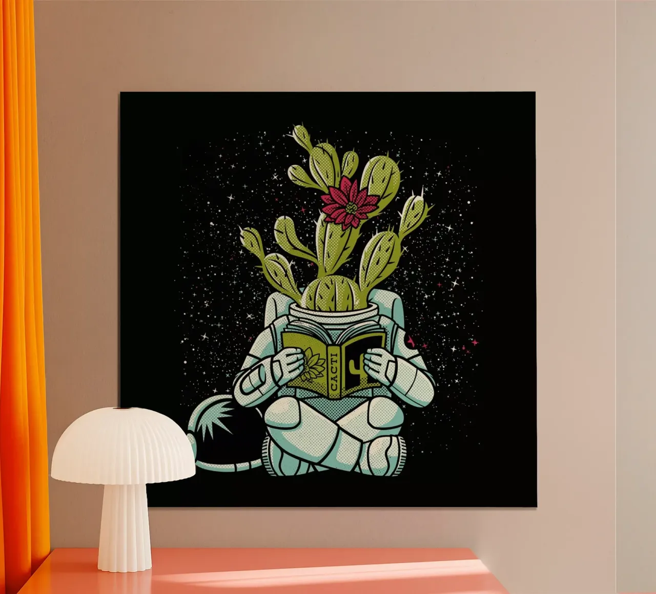 Astronaut Cactus Succulent carta hahnemühle da Tobe Fonseca