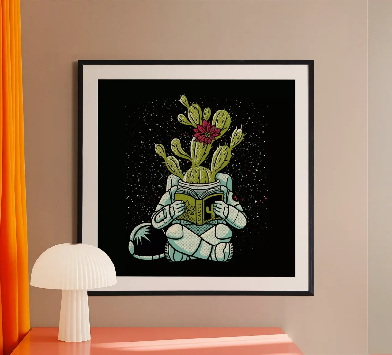 Astronaut Cactus Succulent carta hahnemühle da Tobe Fonseca