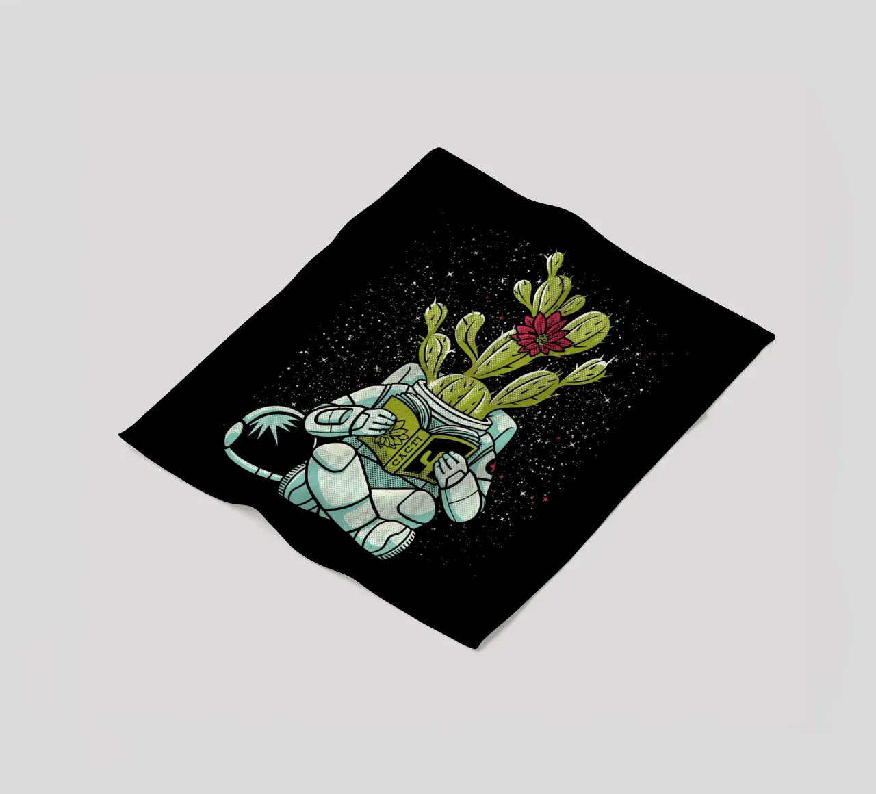 Astronaut Cactus Succulent coperta in pile da Tobe Fonseca
