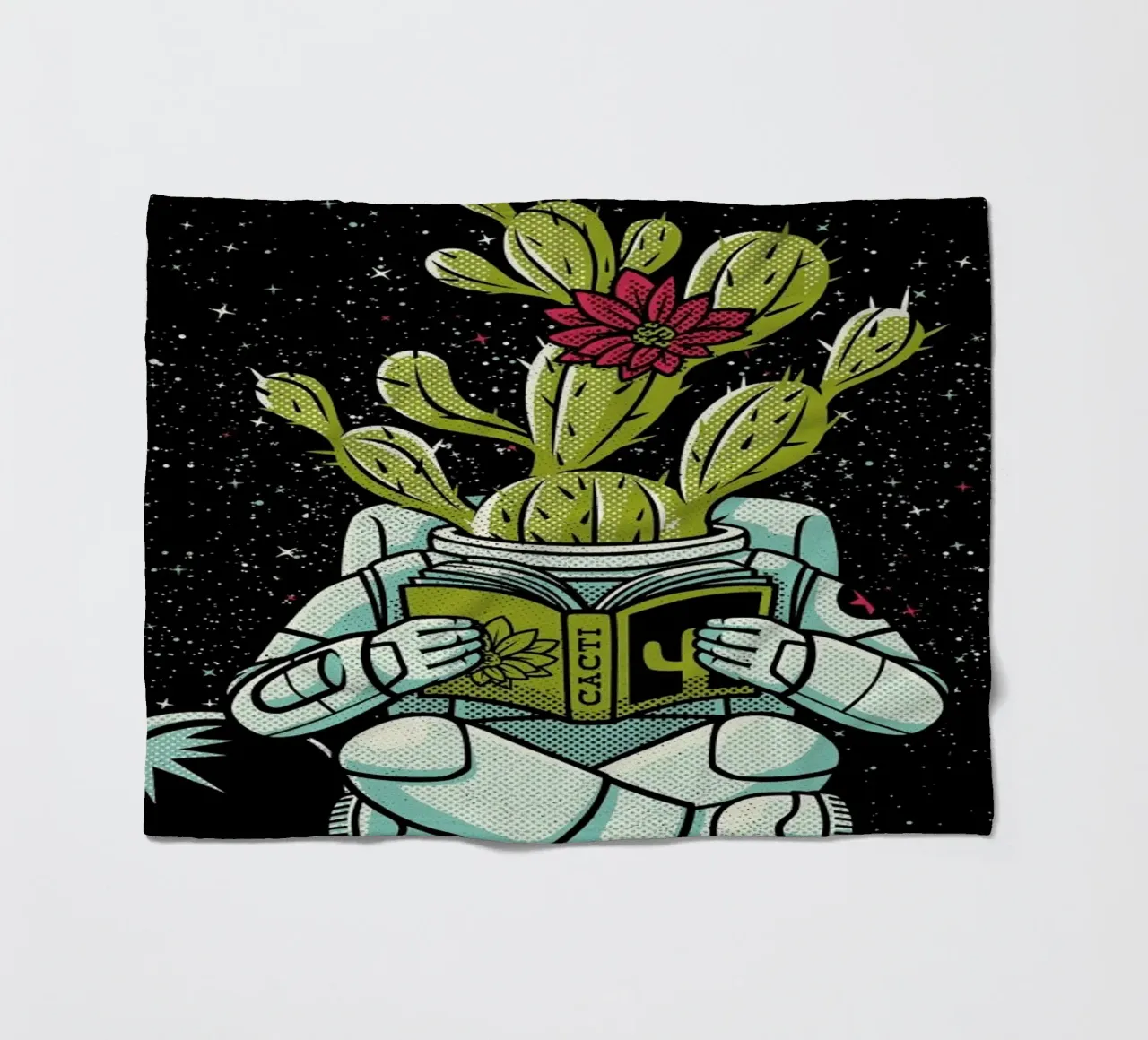 Astronaut Cactus Succulent coperta in pile da Tobe Fonseca