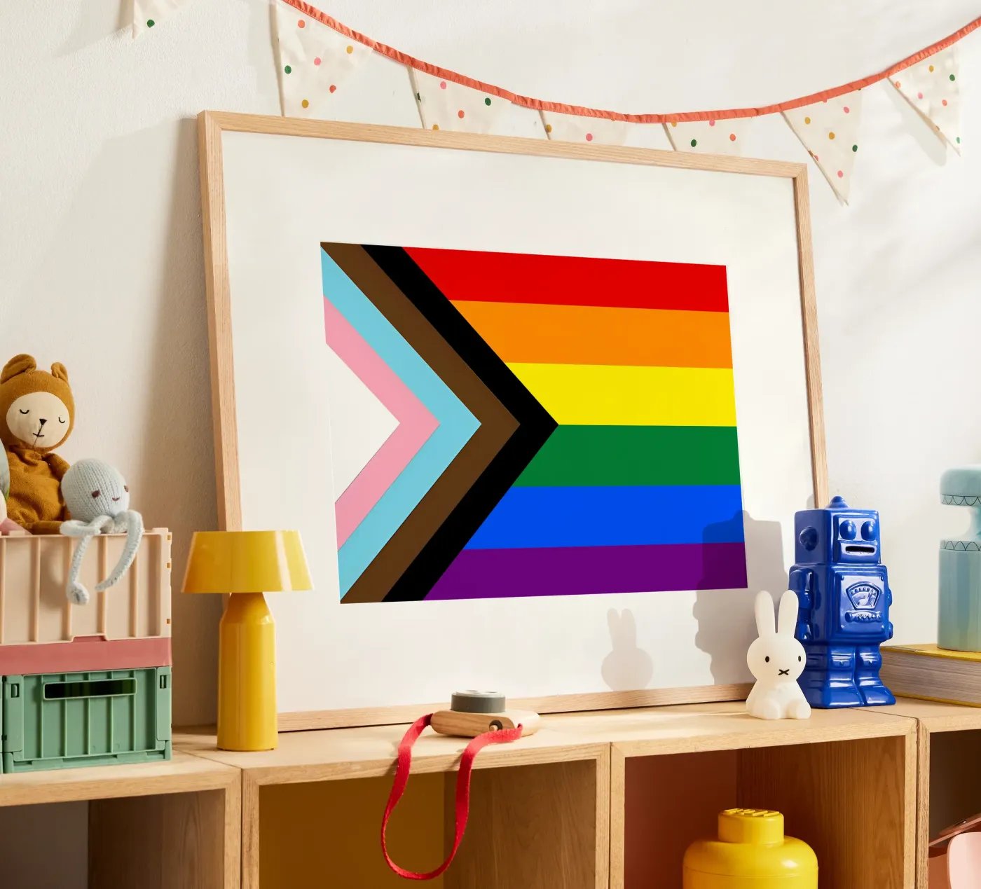 Pride Flag poster van Attaboy Dsgn