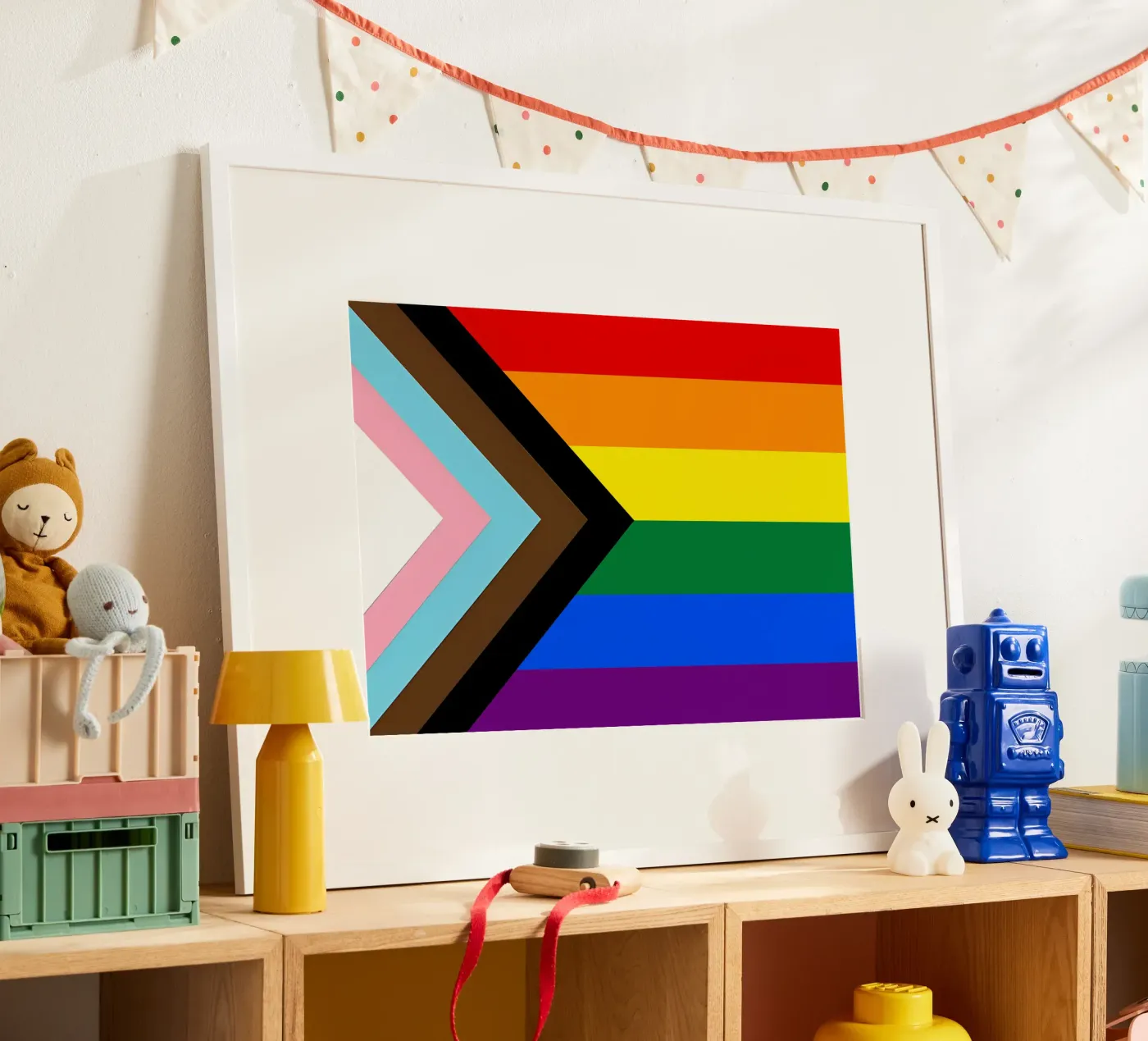 Pride Flag poster van Attaboy Dsgn