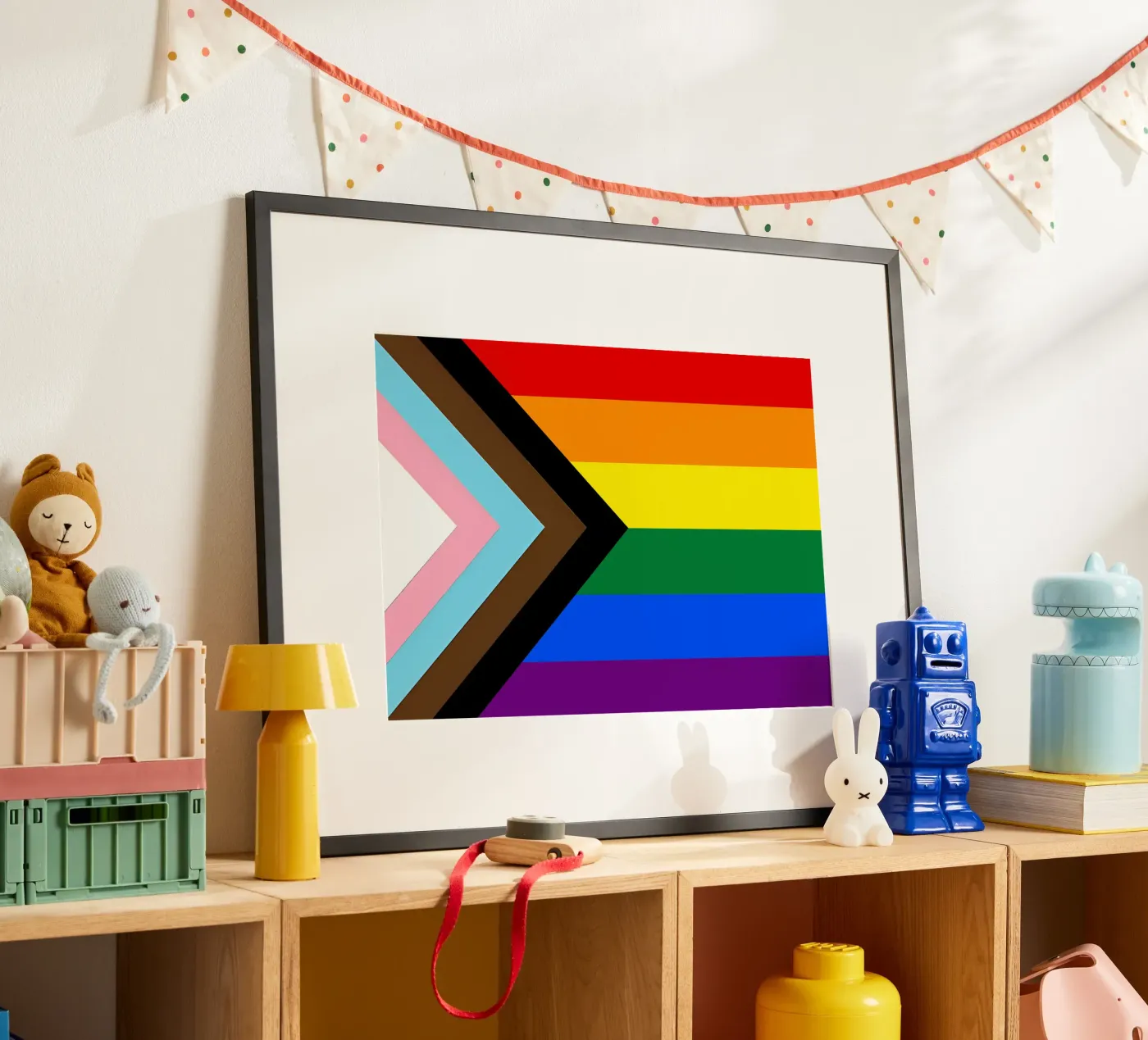 Pride Flag poster van Attaboy Dsgn