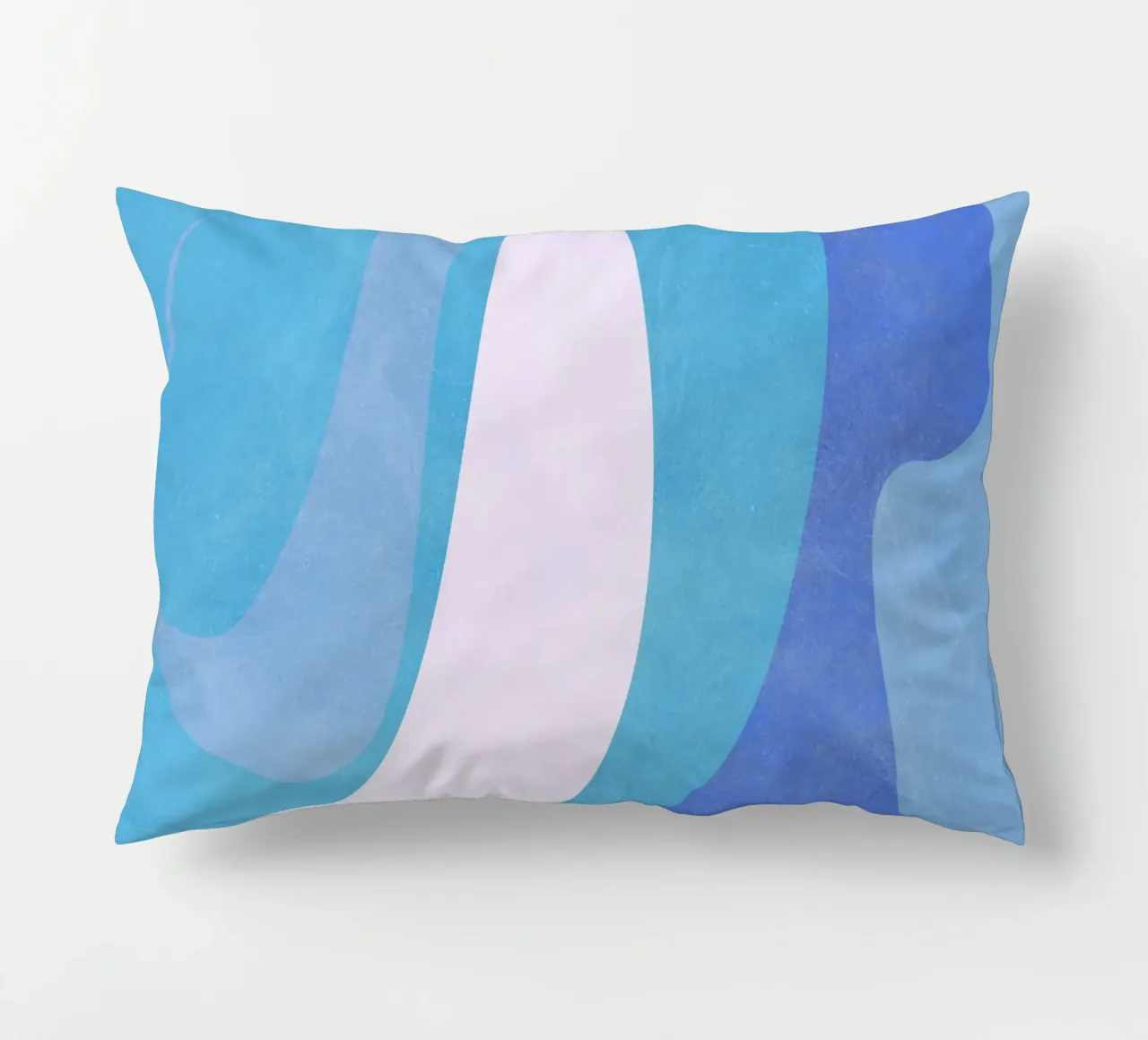 Forme astratte blu cuscino da lovely lines