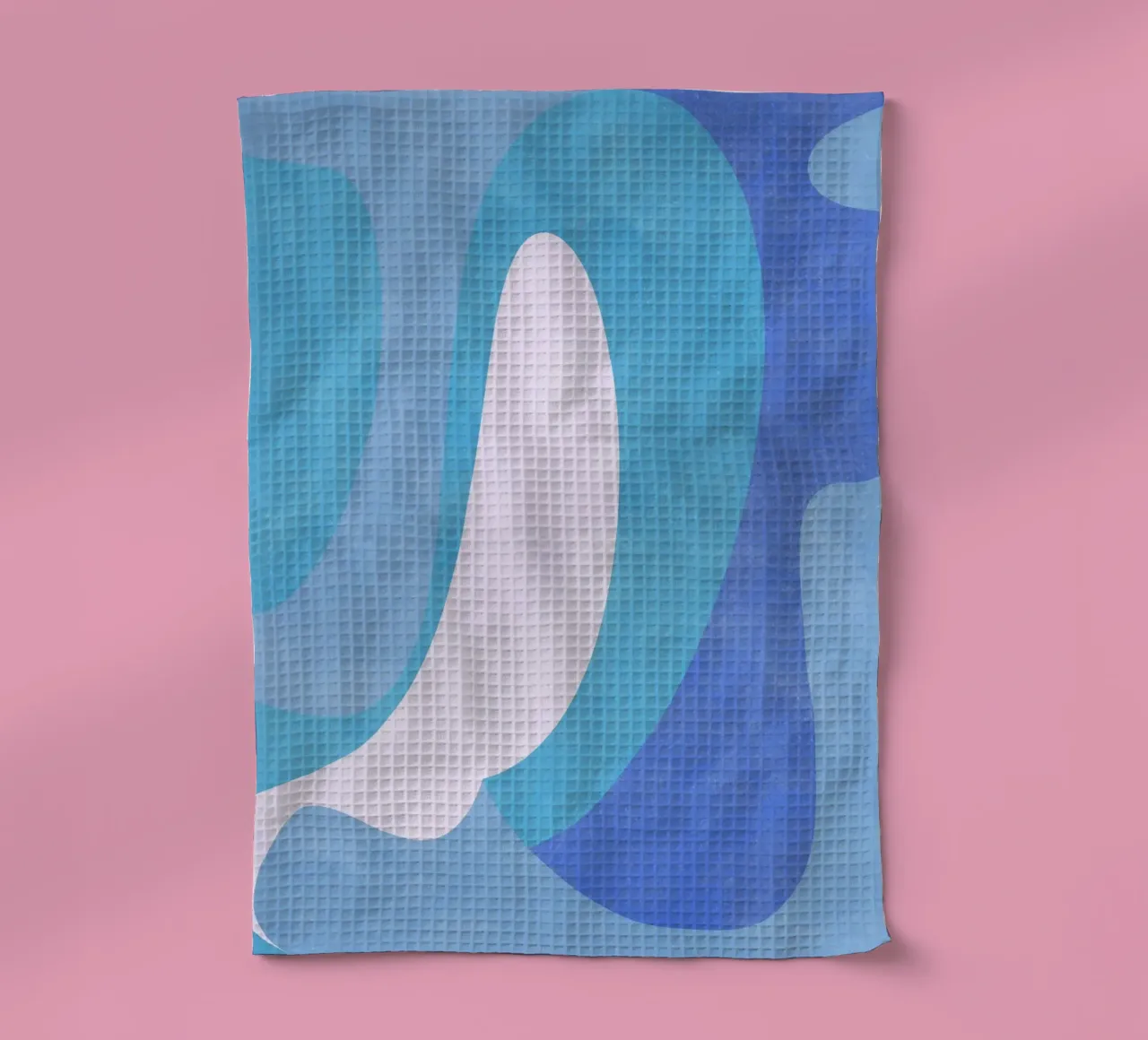 Forme astratte blu canovaccio da cucina da lovely lines