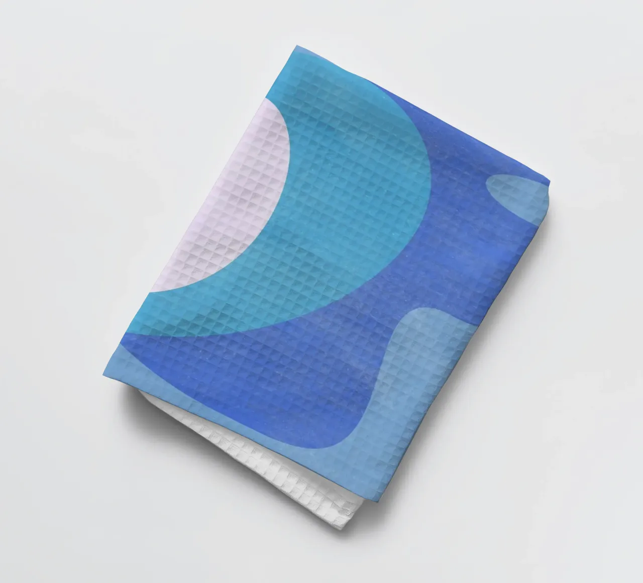 Forme astratte blu canovaccio da cucina da lovely lines