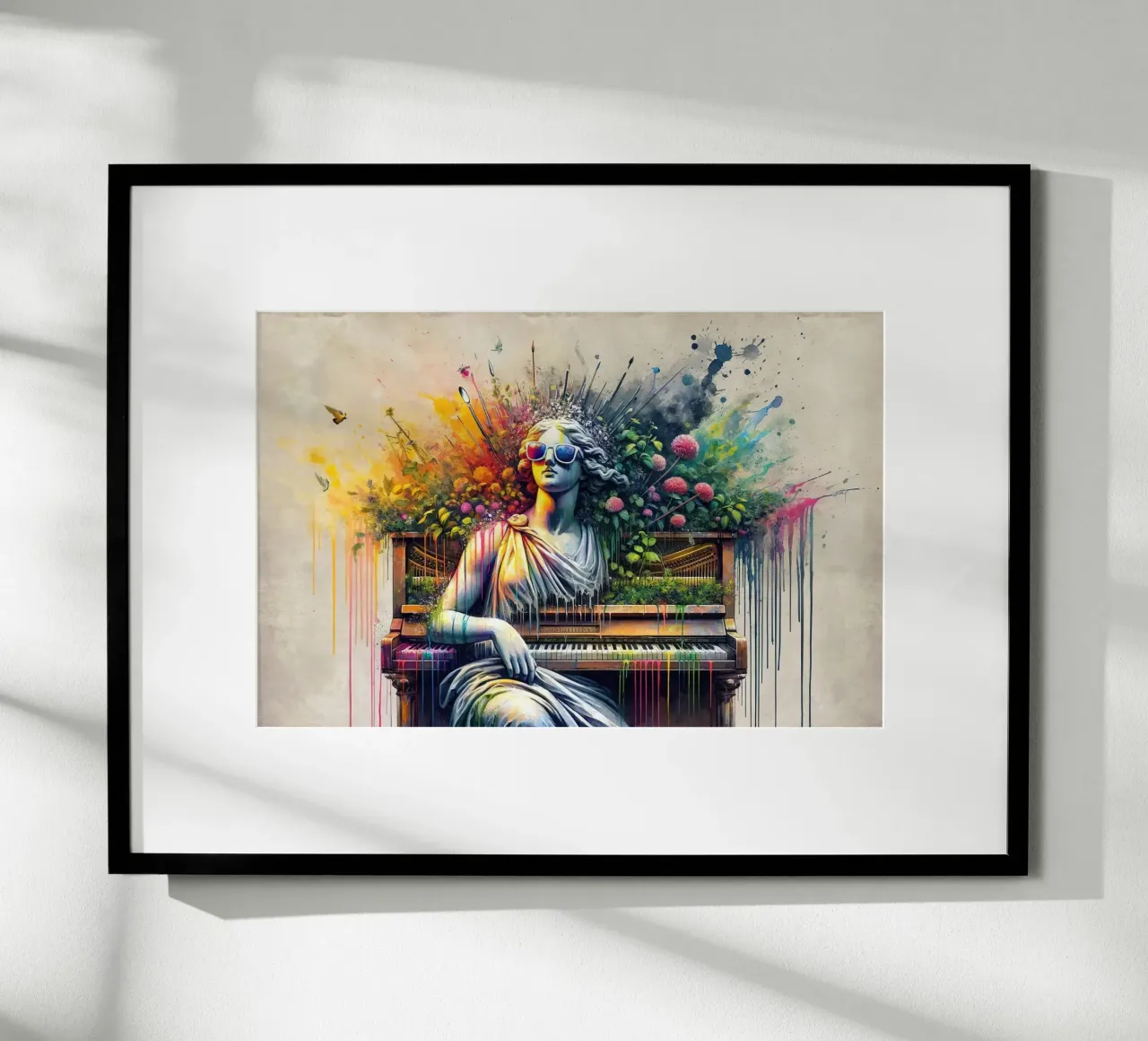 Musa classica in tinte moderne che sfidano le norme poster da Chromatic Fusion Studio
