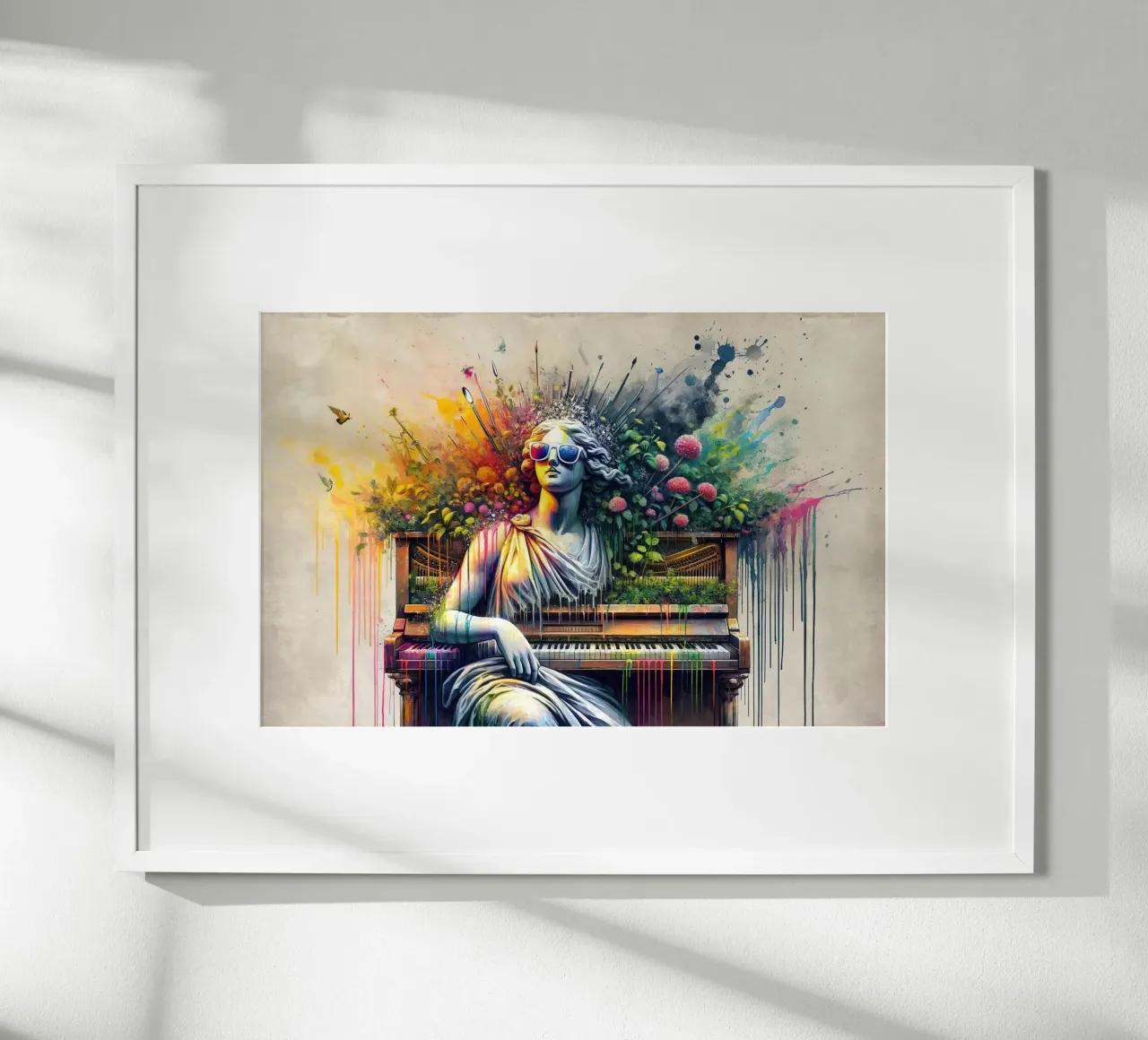 Musa classica in tinte moderne che sfidano le norme poster da Chromatic Fusion Studio