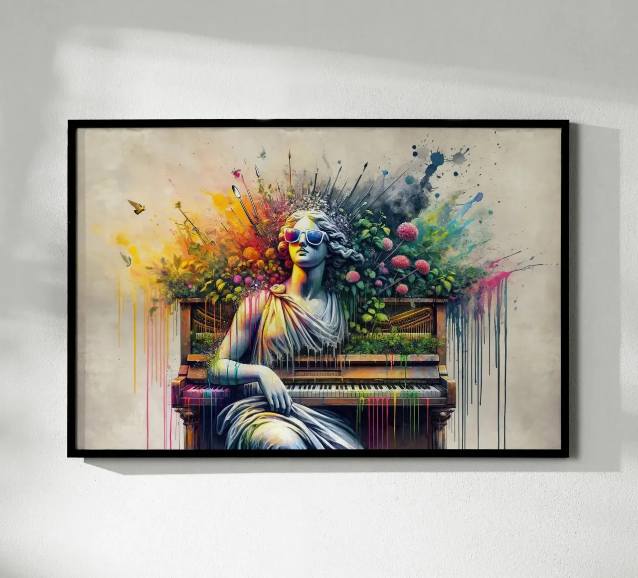 Musa classica in tinte moderne che sfidano le norme poster da Chromatic Fusion Studio