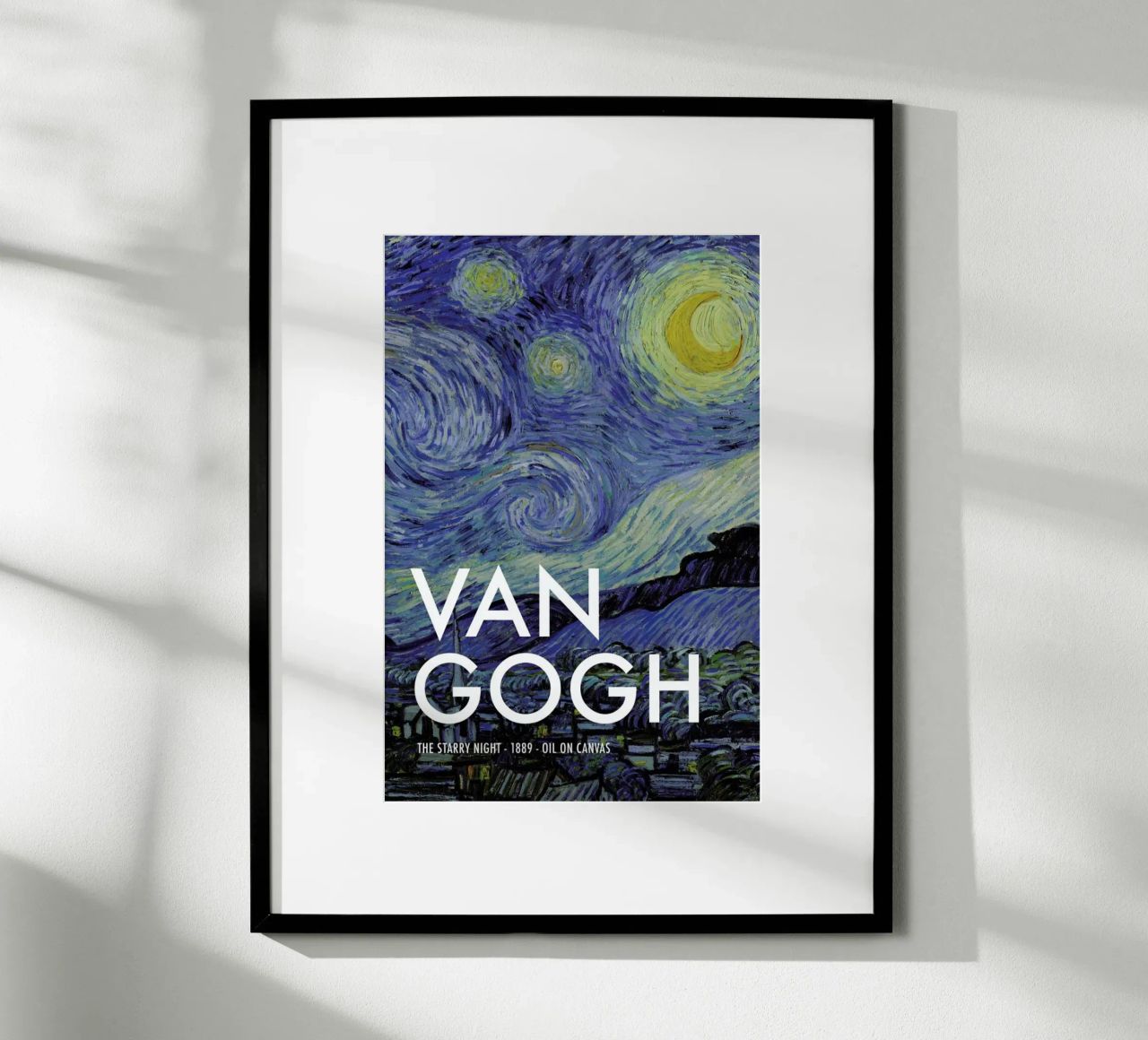 van Gogh - The Starry Night, 1889 II Poster von Vintage by JUNIQE