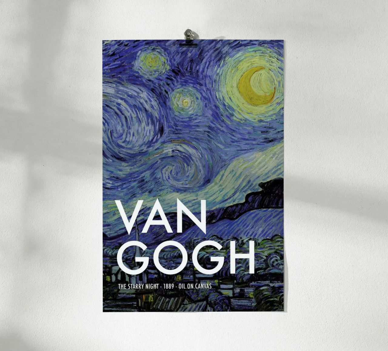 van Gogh - The Starry Night, 1889 II Poster von Vintage by JUNIQE