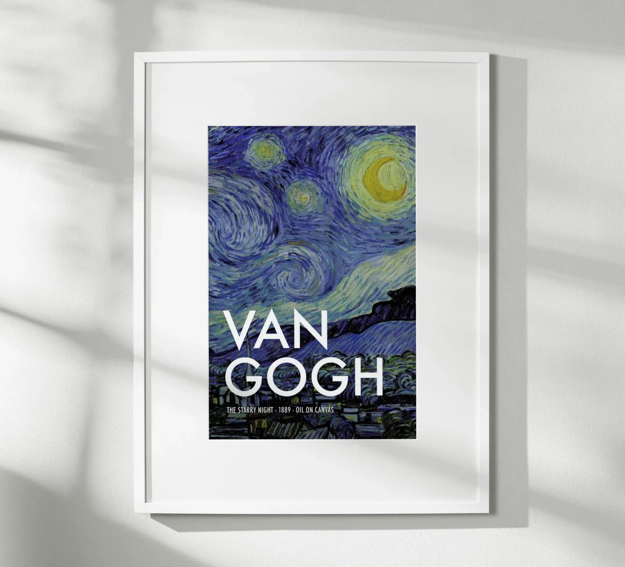 van Gogh - The Starry Night, 1889 II Poster von Vintage by JUNIQE