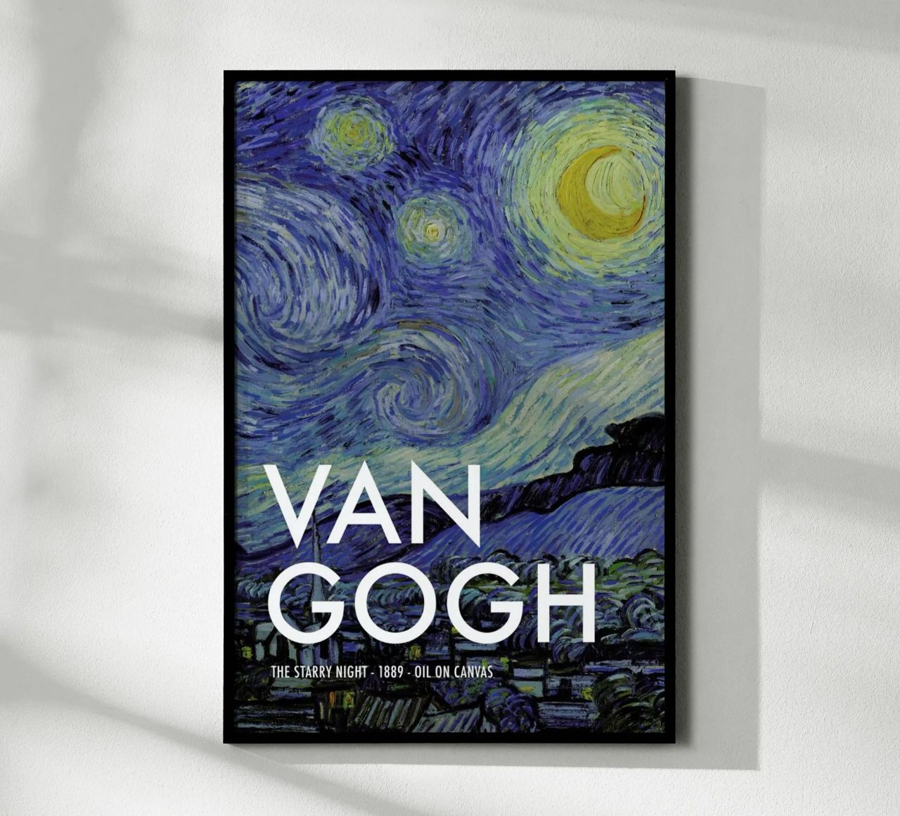 van Gogh - The Starry Night, 1889 II Poster von Vintage by JUNIQE