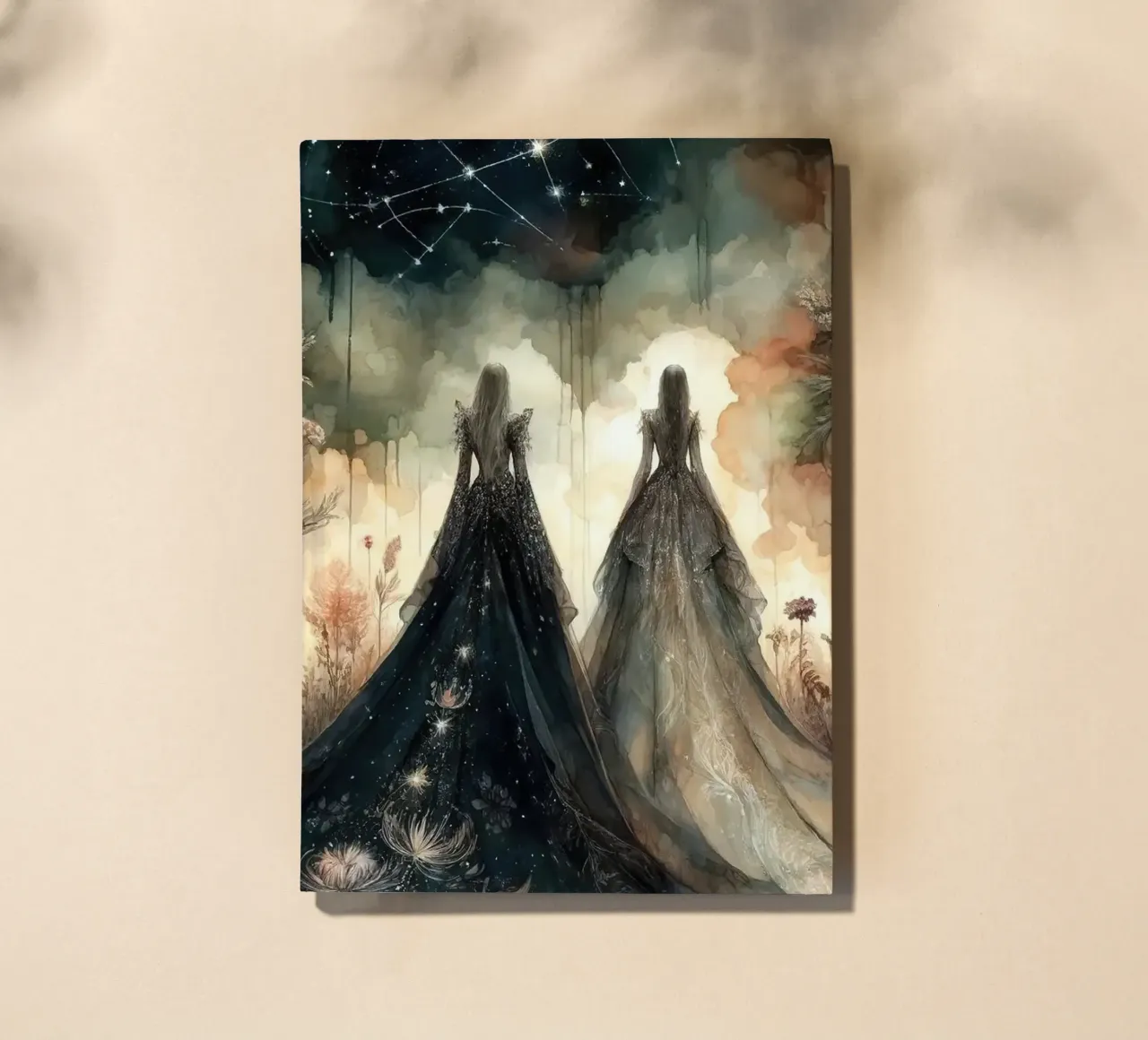 Cosmic Garden Gaze notebook by Chromatic Fusion Studio